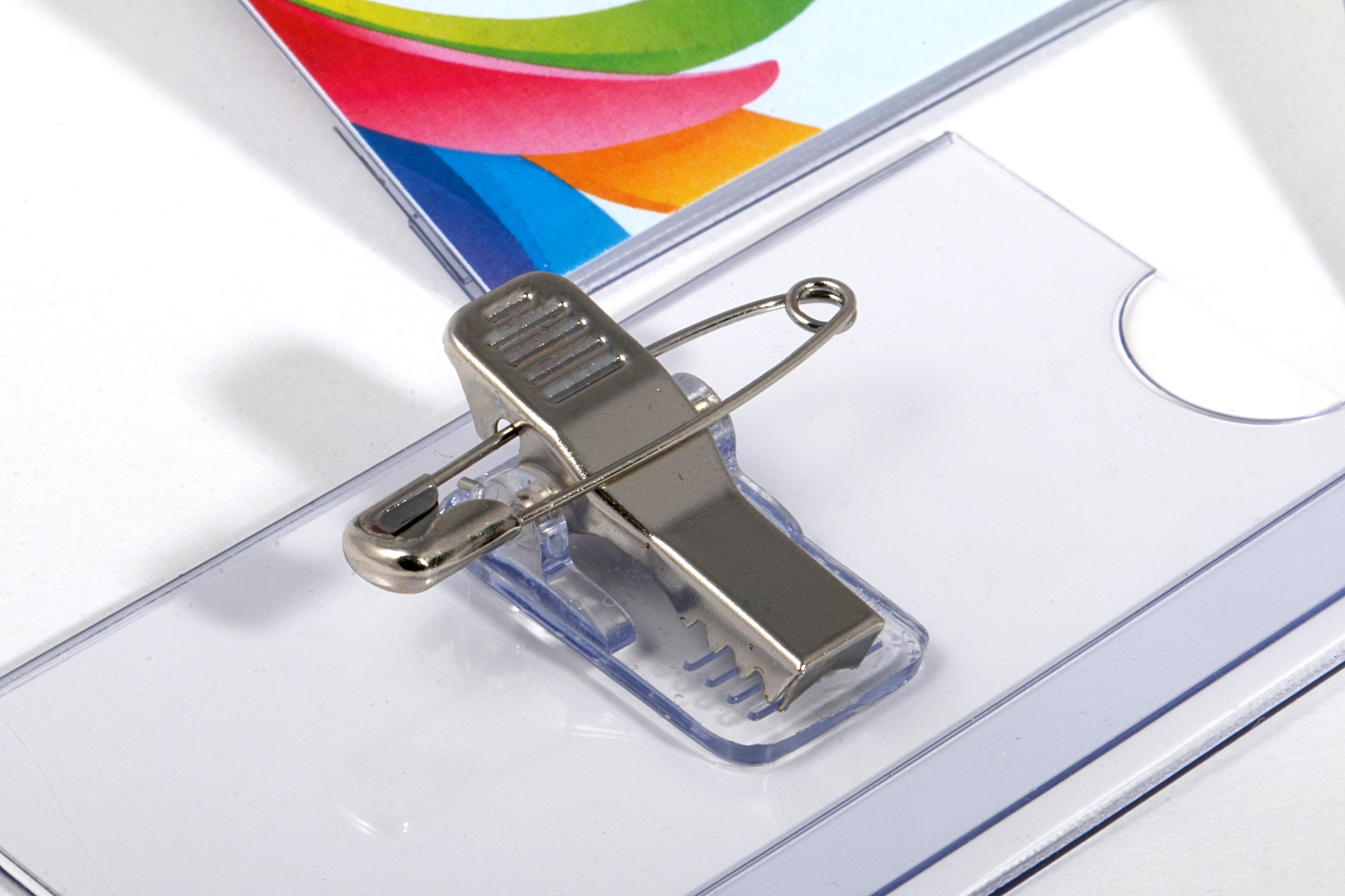 Europel Namenschild mit Kombiklemme 75 x 40 mm/24 Stück