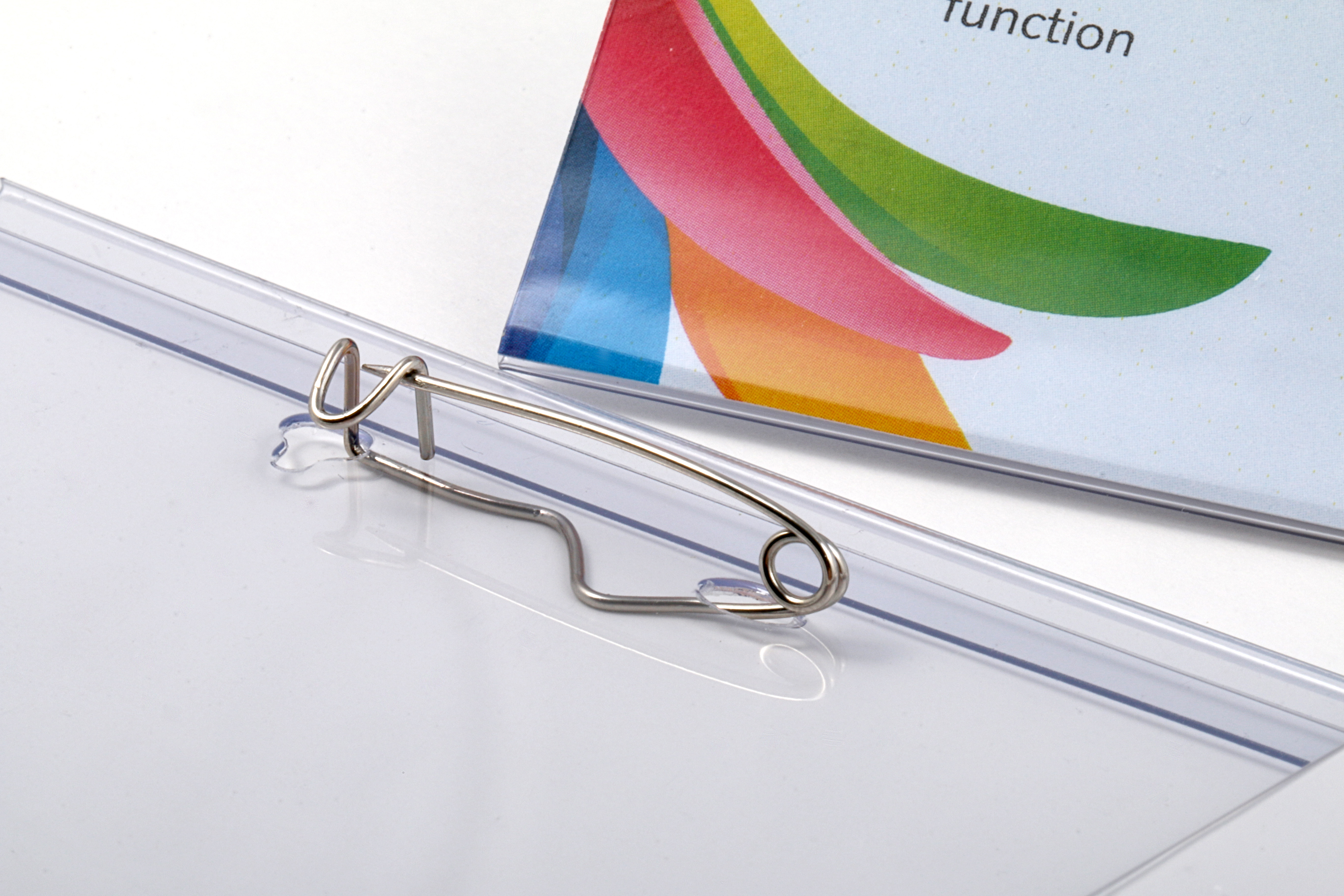 Europel Namenschild mit Nadel Befestigung 90 x 60 mm 24 Stück