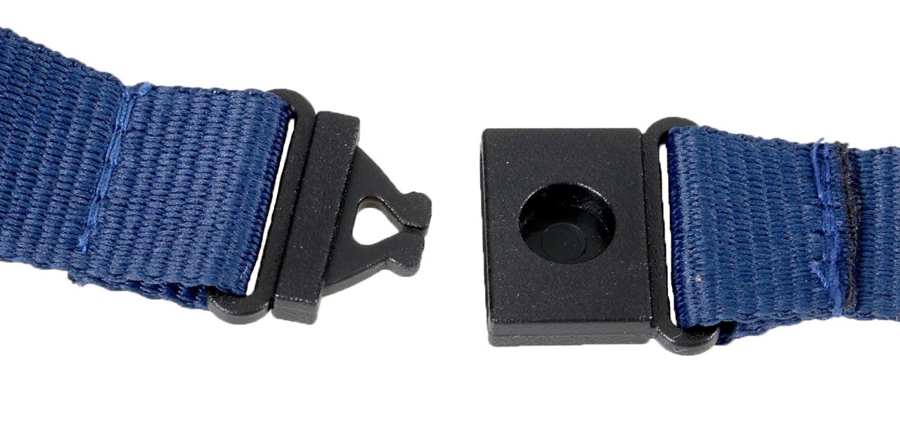 Europel Schlüsselband Textil Blau/10 Stück