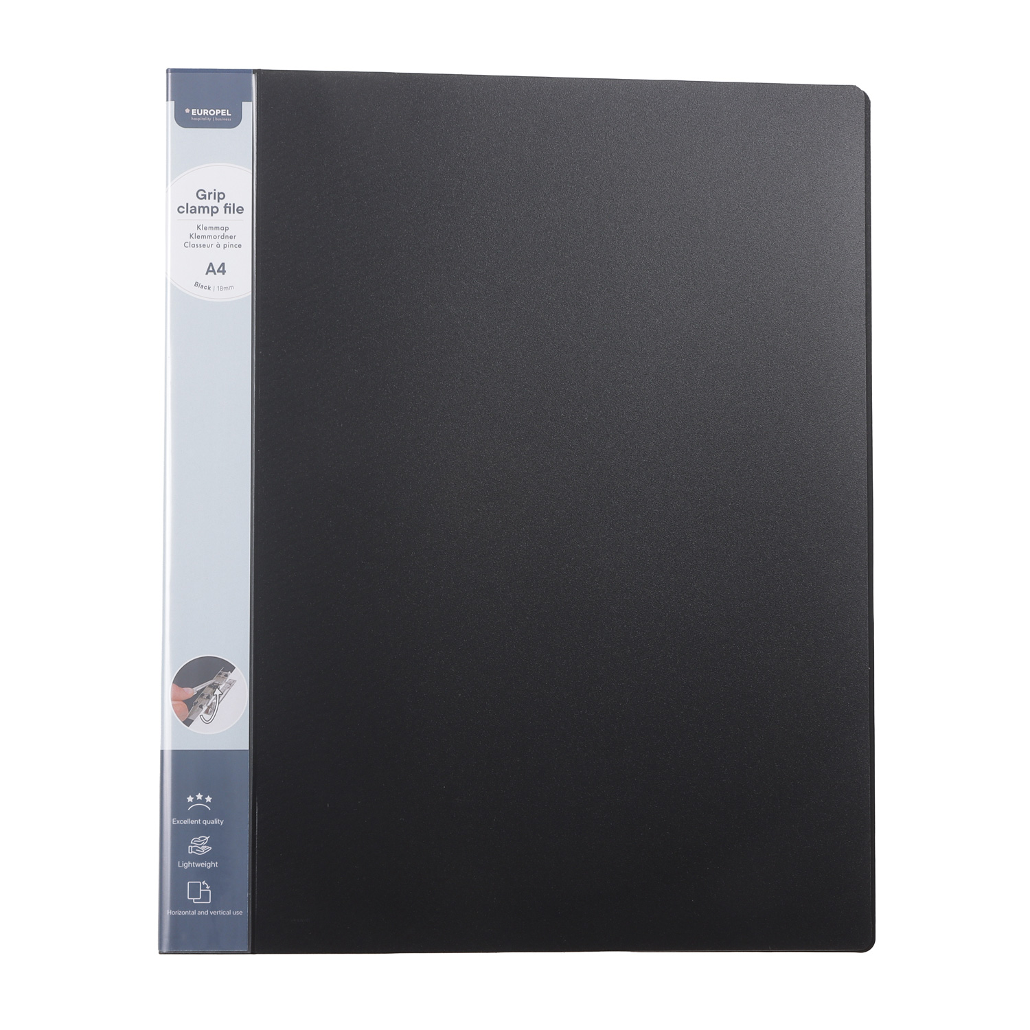Klemmordner Europel A4, schwarz