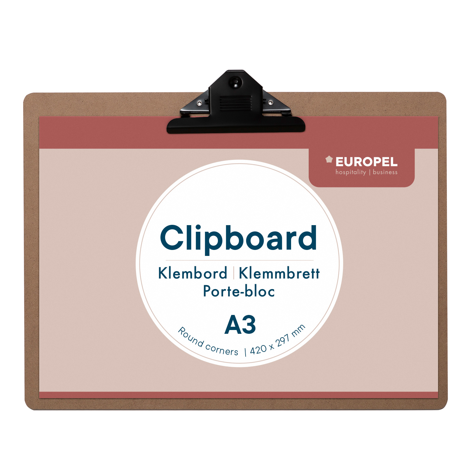 Klemmbrett Europel A3 quer Holz