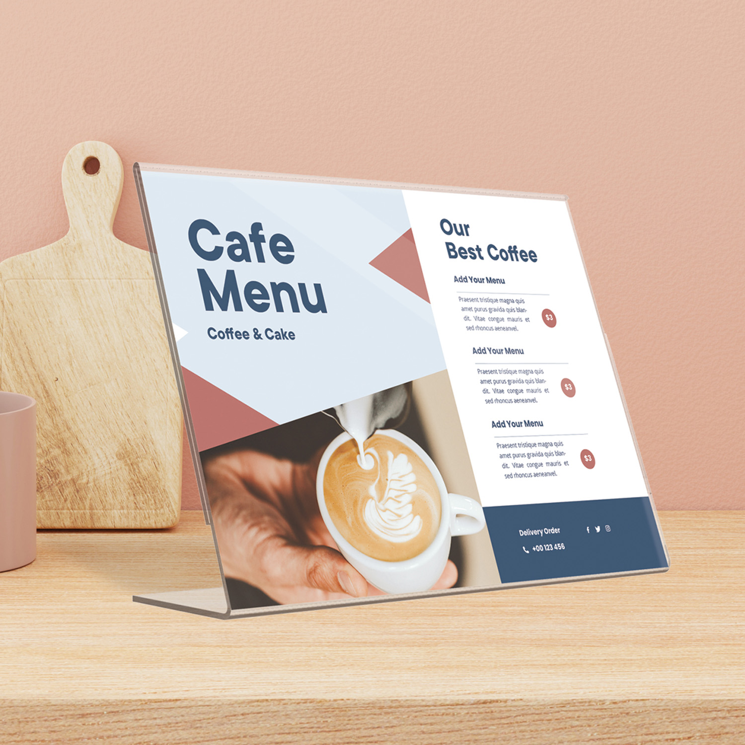 Europel Tischaufsteller L-Ständer DIN A4 Querformat Acryl