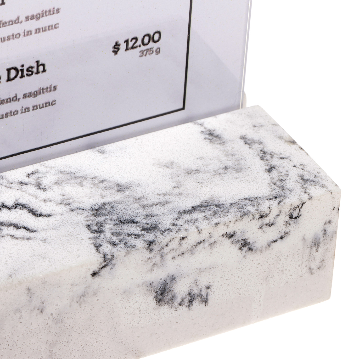 Europel Tischaufsteller DIN A4 Hochformat Polystone Weiß