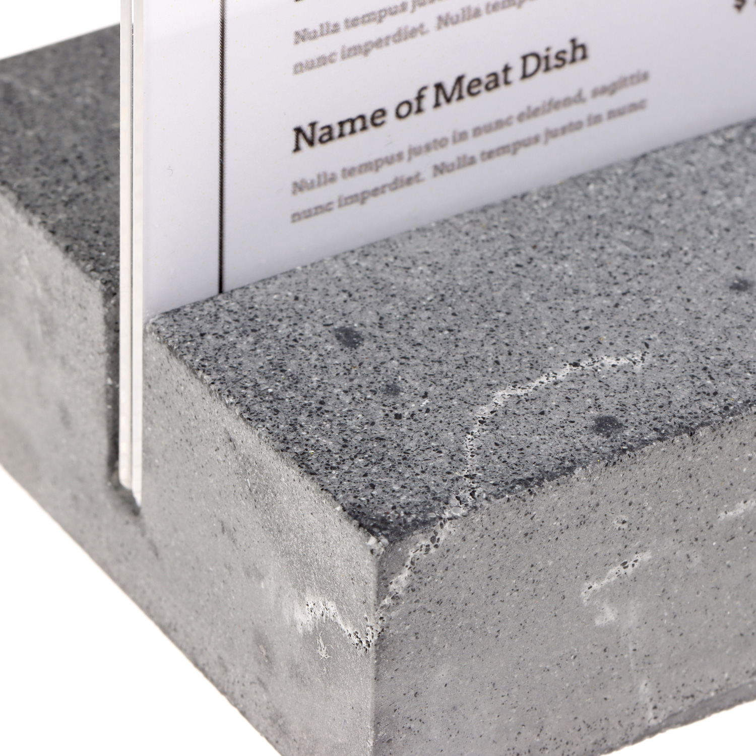 Europel Tischaufsteller DIN A4 Hochformat Polystone Anthrazit