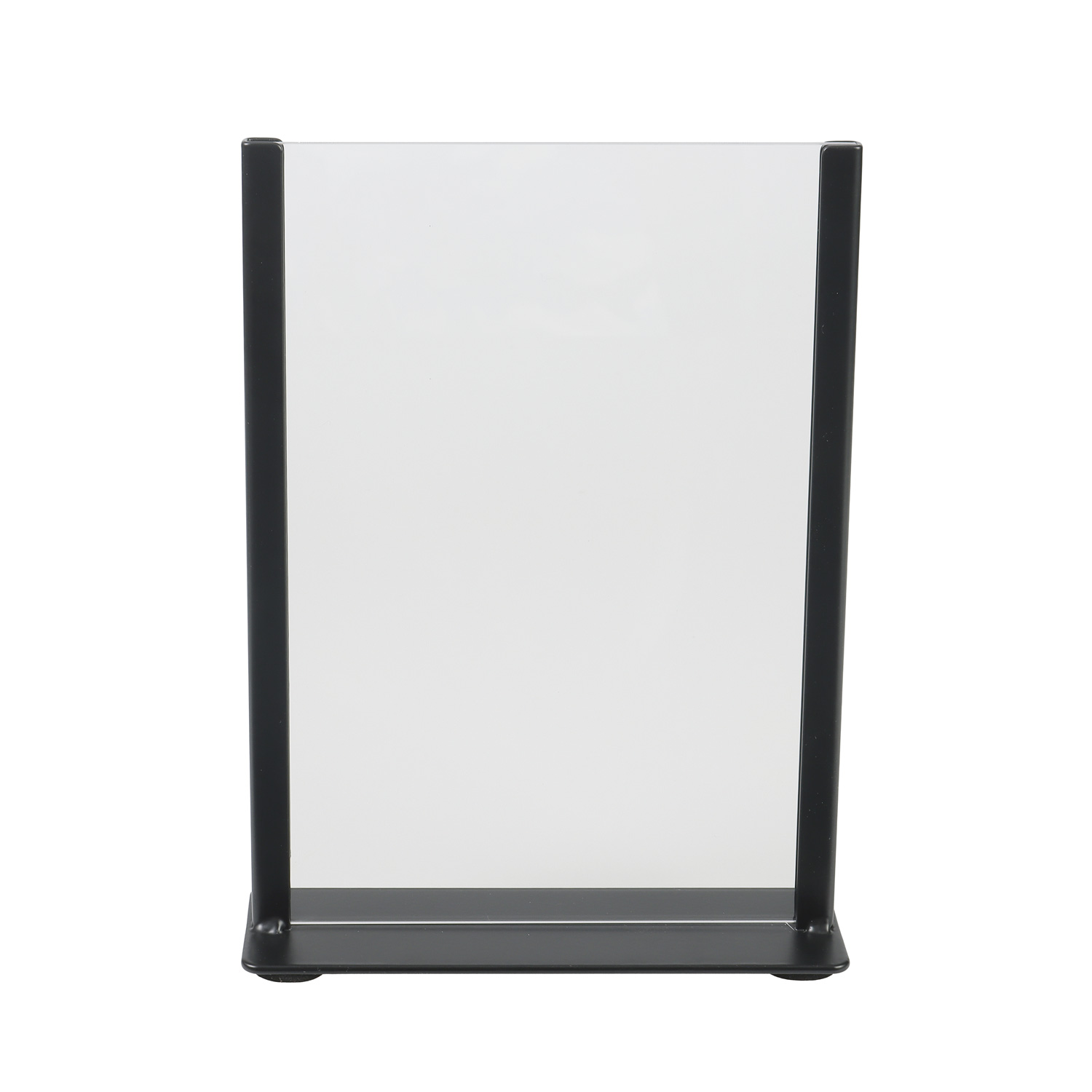 Europel Kartenhalter schwarzem Metall mit Acrylschild A5