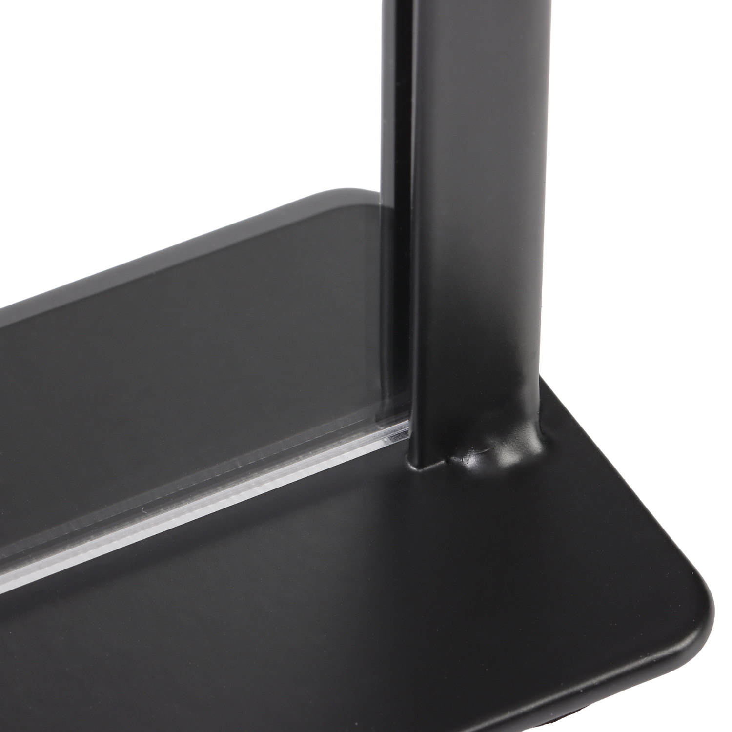 Europel Kartenhalter schwarzem Metall mit Acrylschild A5