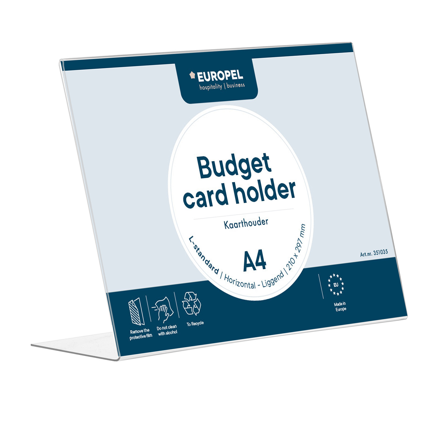 Europel Tischaufsteller Budget L-Ständer DIN A4 Querformat