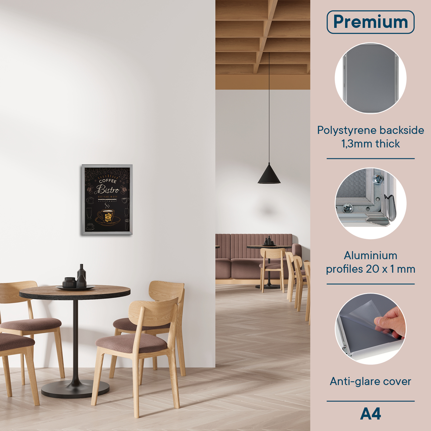 Europel Klapprahmen Premium DIN A4 20 mm