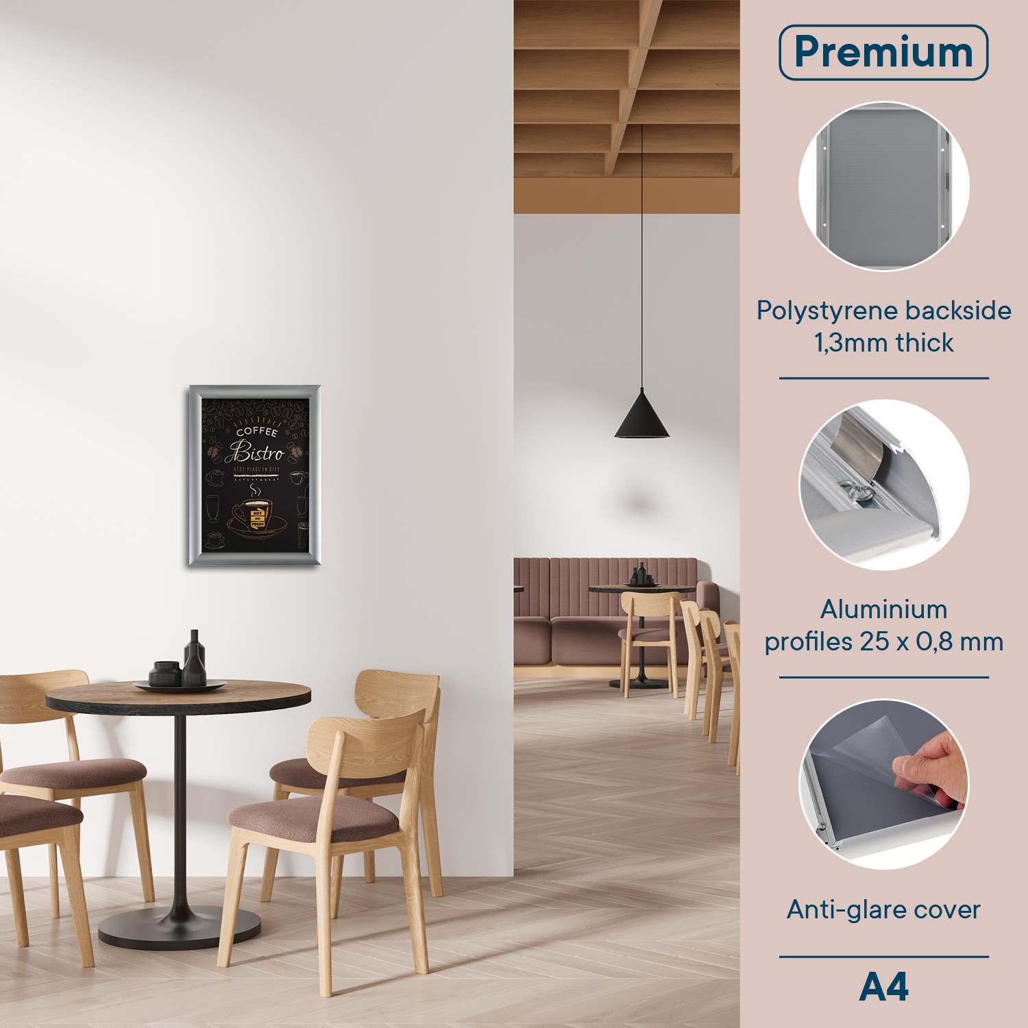 Europel Klapprahmen Premium DIN A4 25 mm