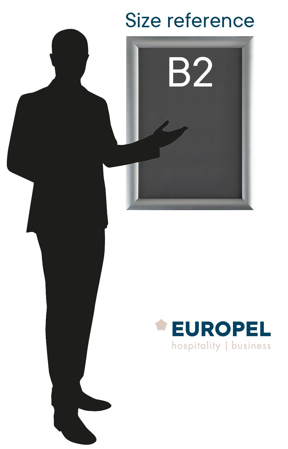 Europel Klapprahmen Premium DIN B2 25 mm