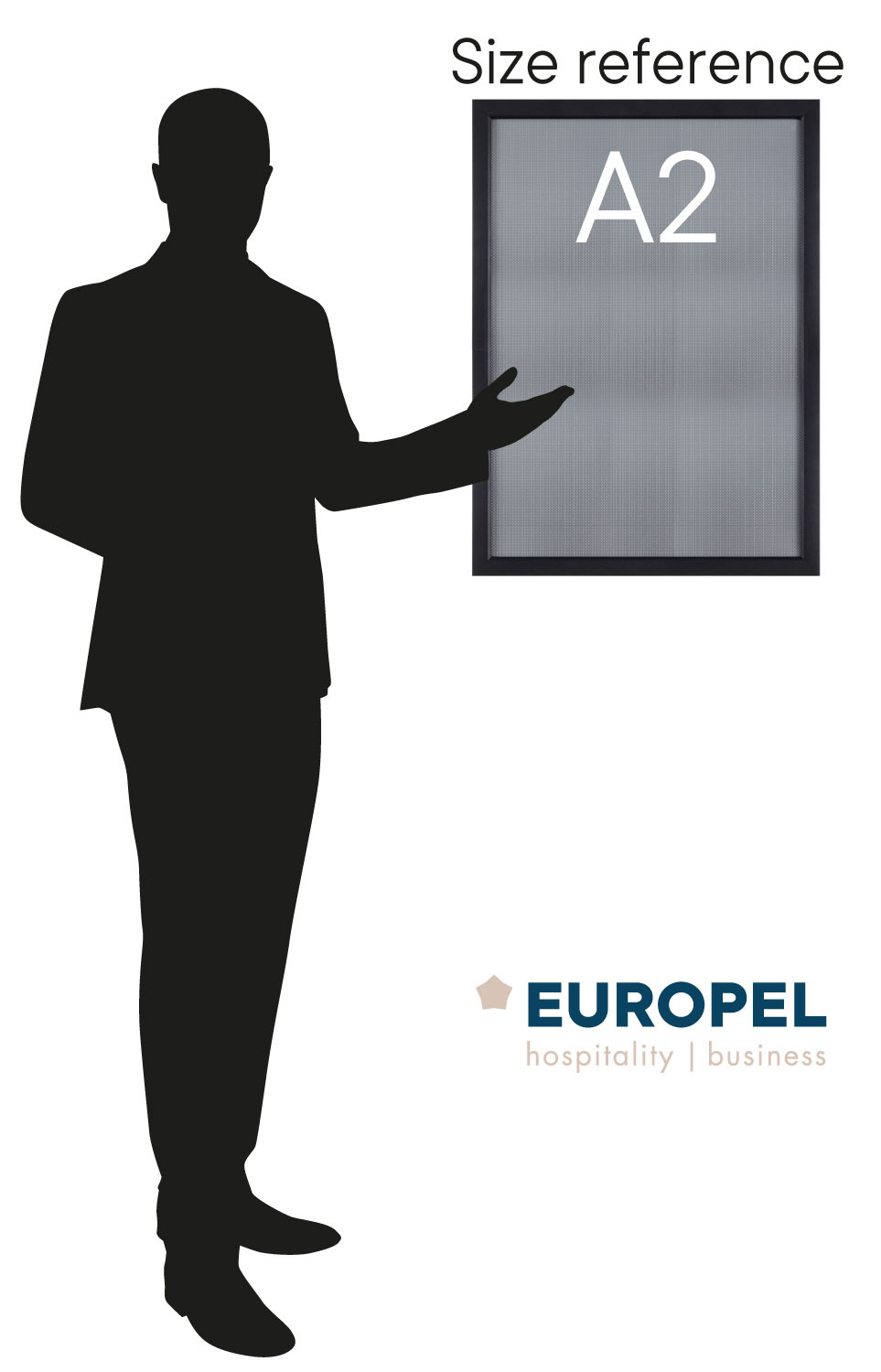 Europel Klapprahmen Premium+ DIN A2 25 mm Matt Schwarz