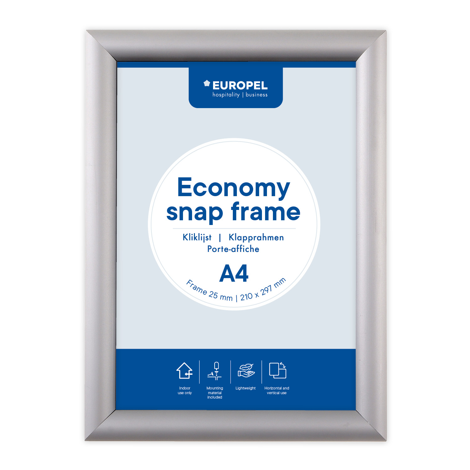 Klapplrahmen Europel Economy DIN A4 25mmKlapprahmen Europel Economy DIN A4 25mm