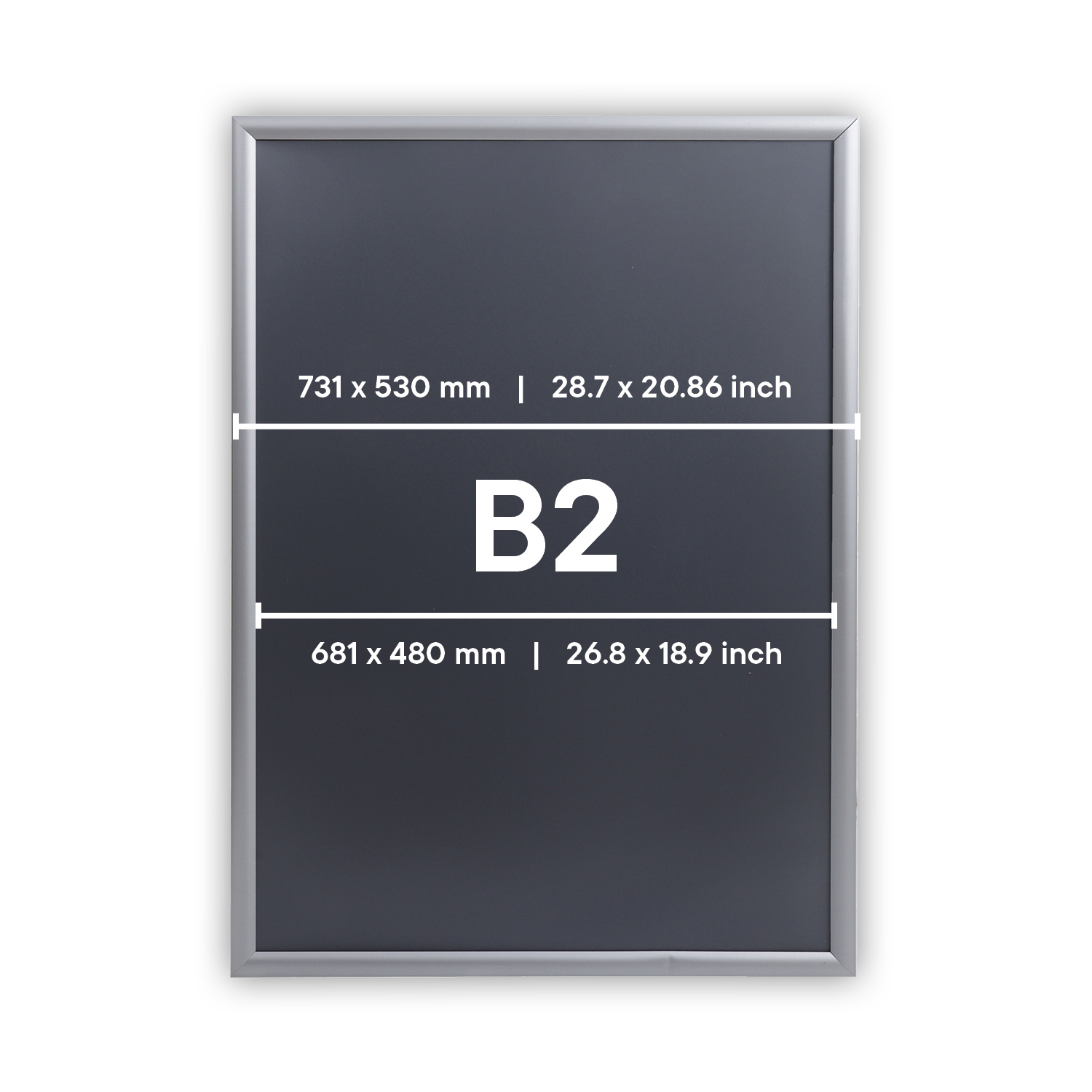 Europel Klapprahmen Economy DIN B2 25 mm