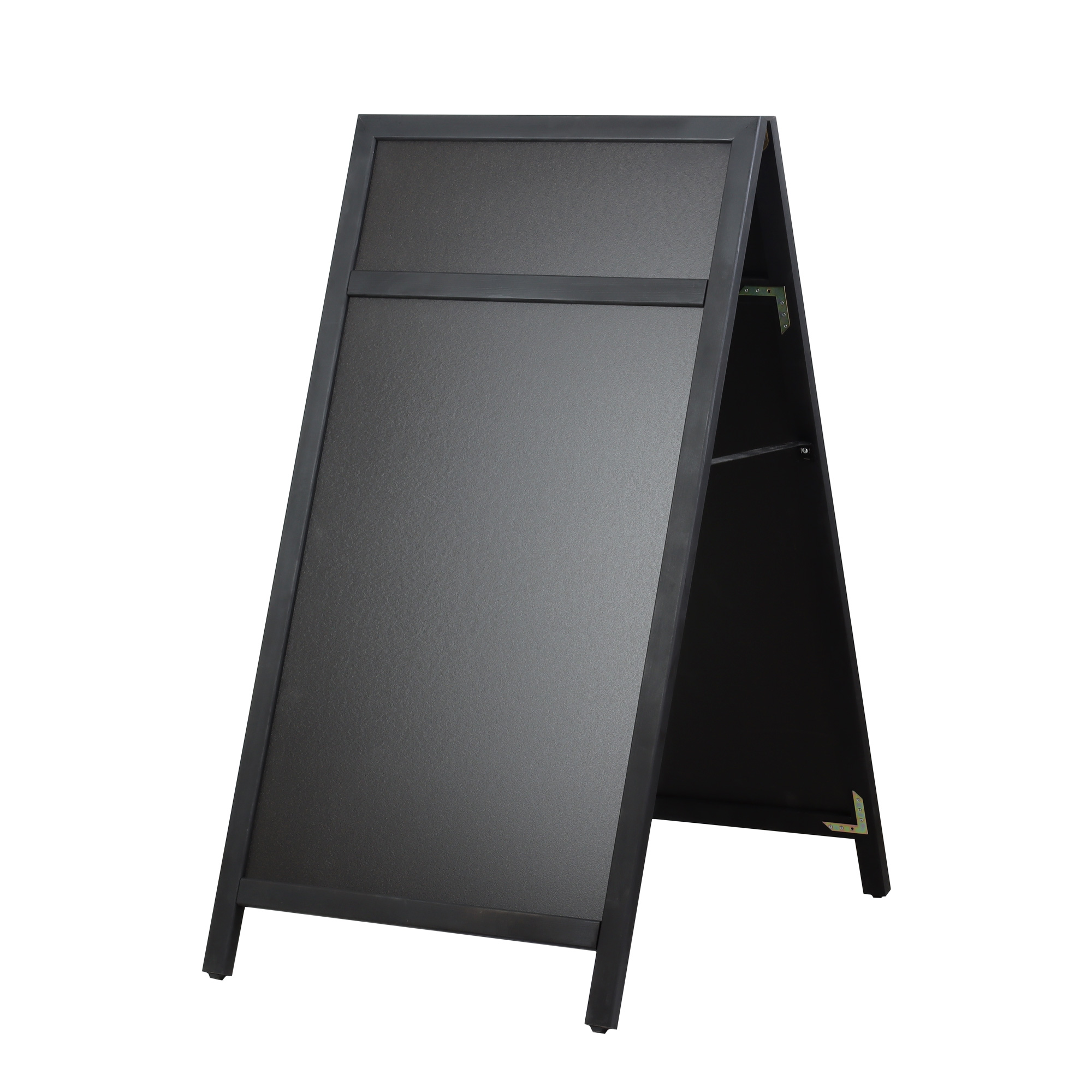 Europel Kreidetafel Kundenstopper mit Logoplatte 660 x 1280 mm DELUX Schwarz