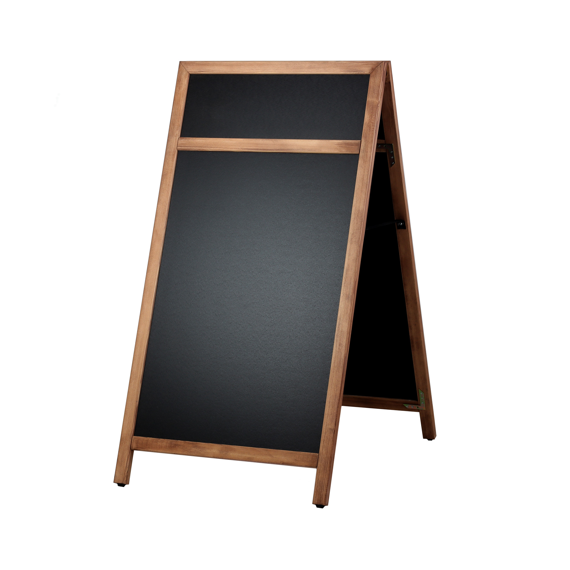 Europel Kreidetafel Kundenstopper mit Logoplatte 660 x 1280 mm DELUX Naturholz