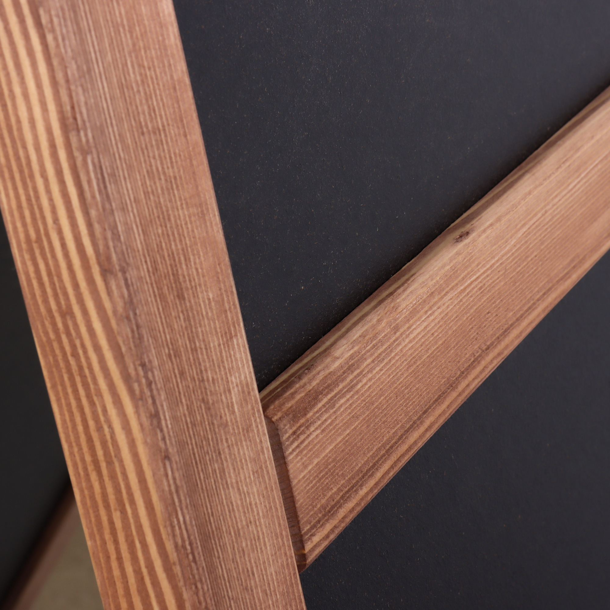 Europel Kreidetafel Kundenstopper mit Logoplatte 660 x 1280 mm DELUX Naturholz