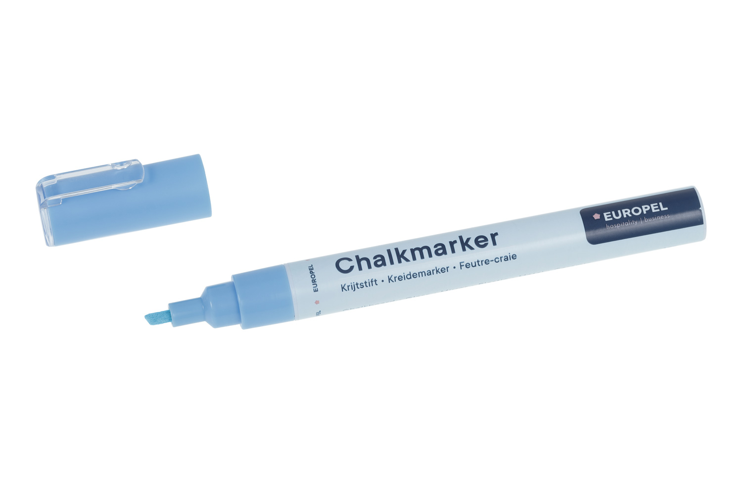 Europel Kreidemarker 1-3 mm Weiß PVC Etui 8 Stück