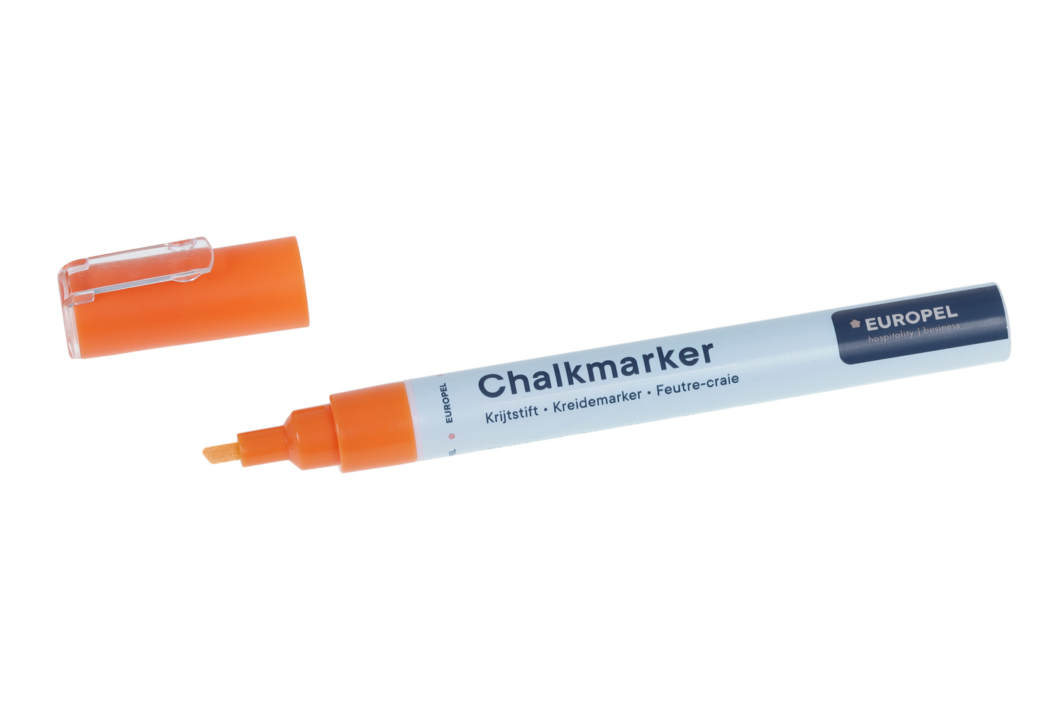Europel Kreidemarker 1-3 mm Weiß PVC Etui 8 Stück