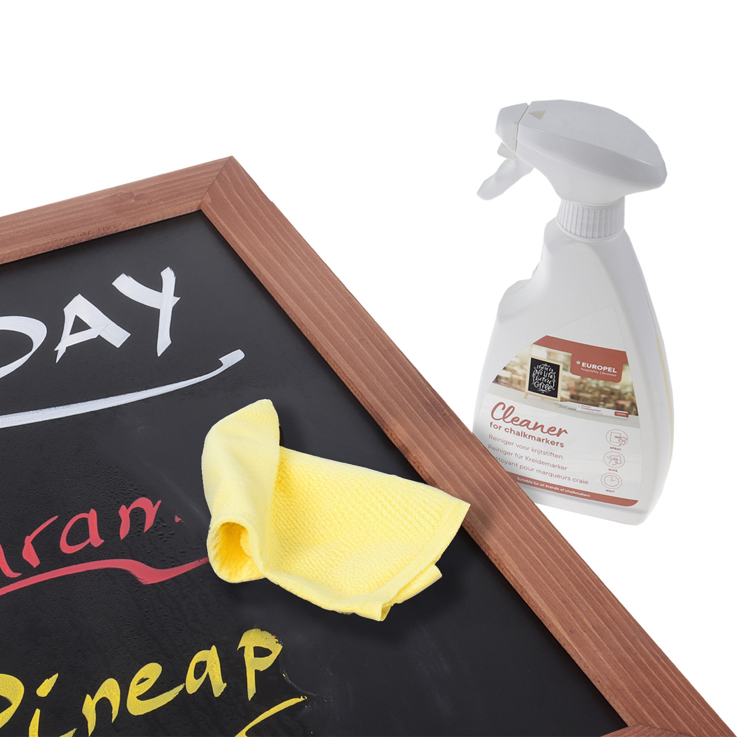Reiniger Spray Europel 500 ml für wasserfeste Kreidemarker