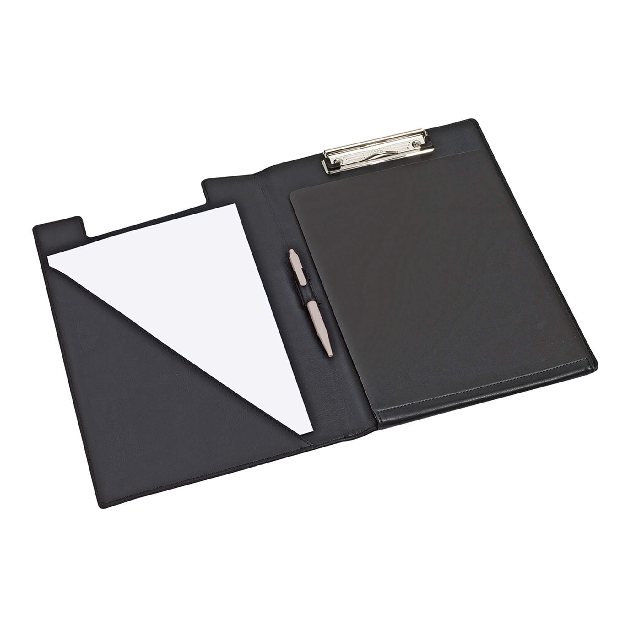 Klembrettmappe Rllstab A4 lederlook Schwarz