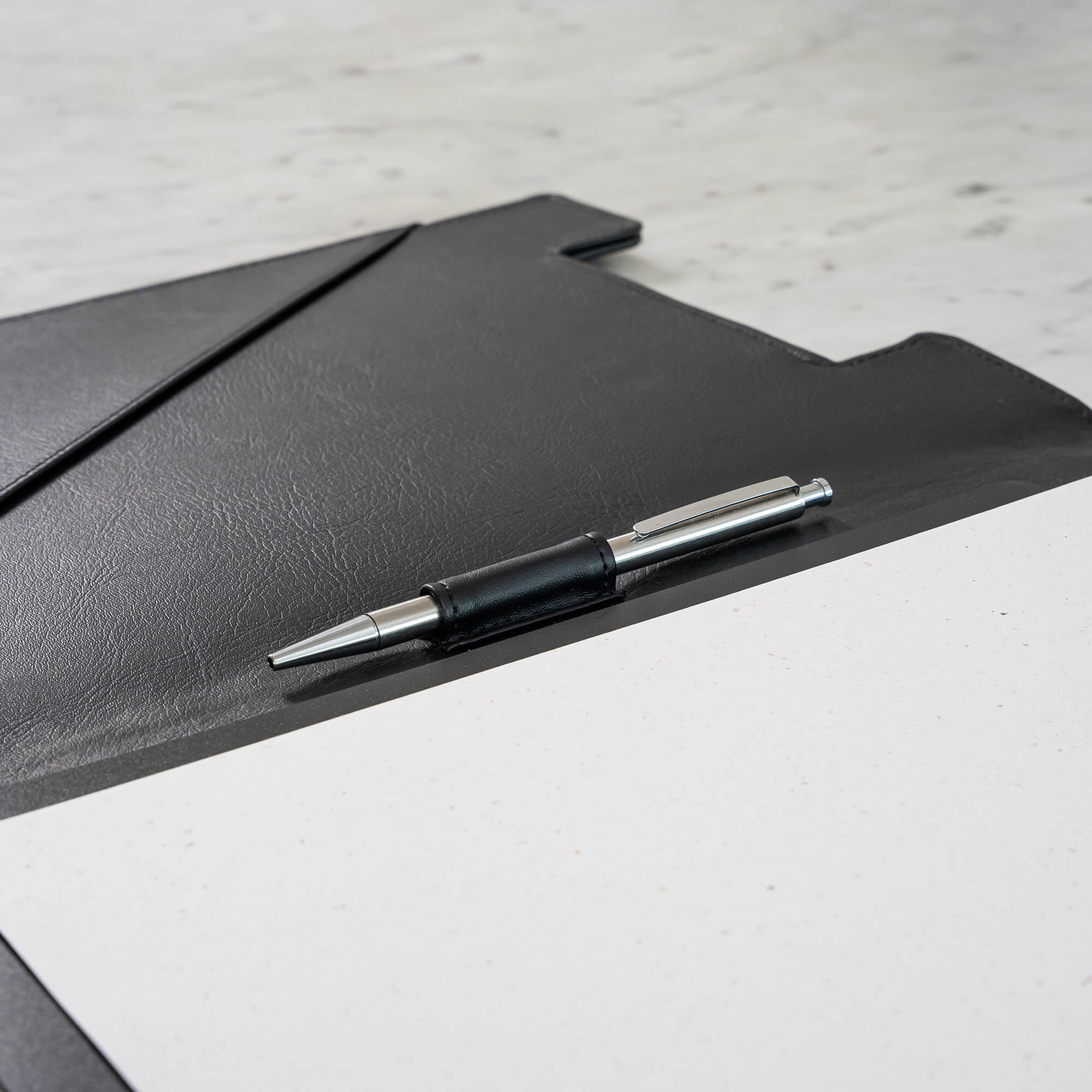 Klembrettmappe Rllstab A4 lederlook Schwarz