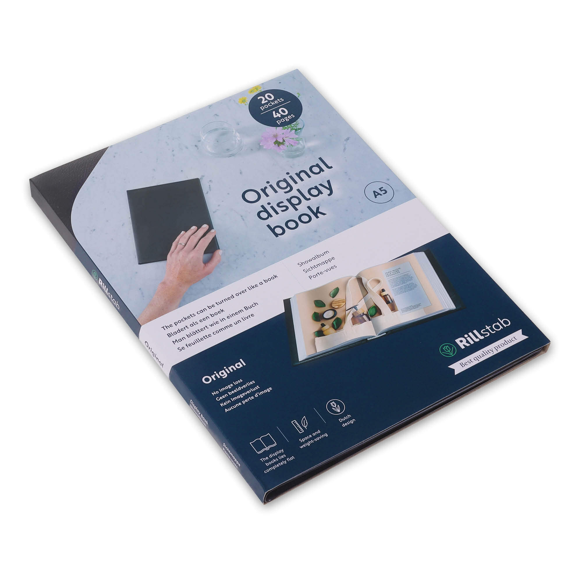 Rillstab Original Sichtbuch DIN A5 20 Hüllen Schwarz